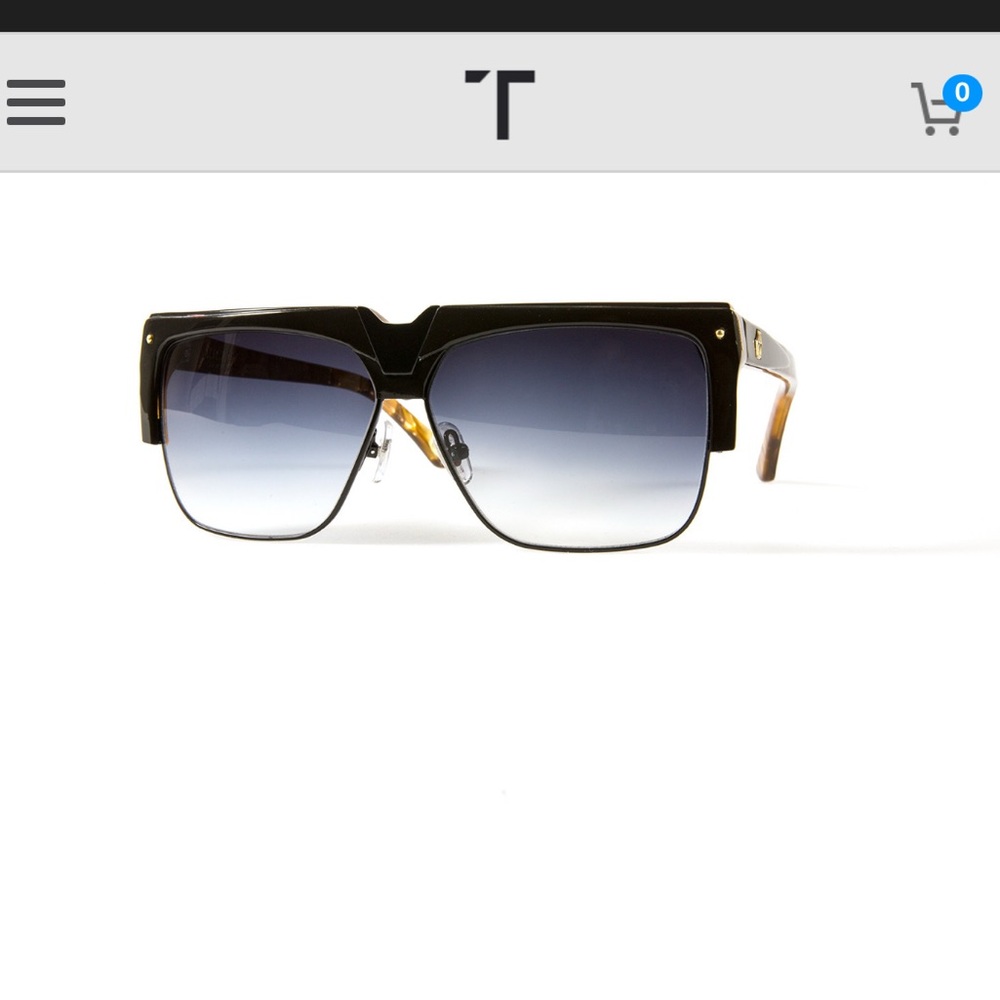 Lucky Selectism Black Gradient Designer Sunglasses w Case from Touch of Modern